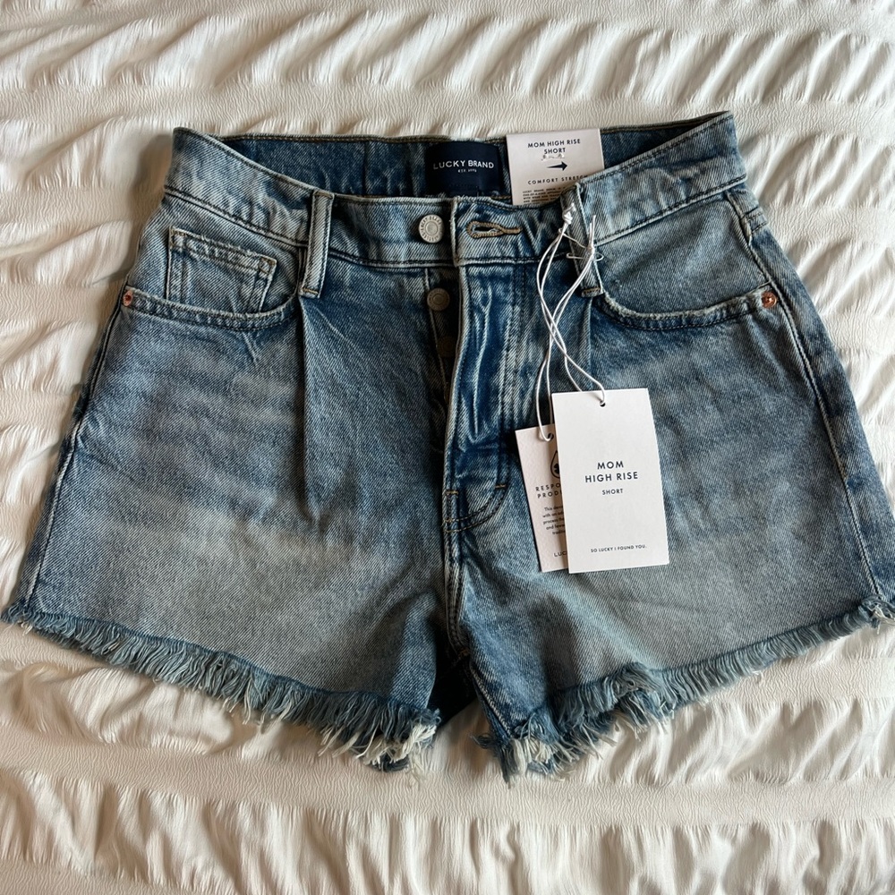 Lucky brand mom jean shorts
